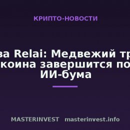 Глава Relai: Медвежий тренд биткоина завершится после ИИ-бума