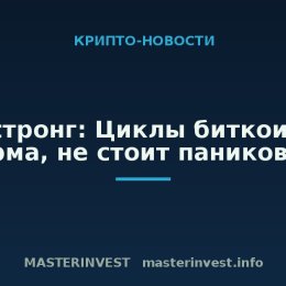 Армстронг: Циклы биткоина — норма, не стоит паниковать