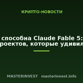 На что способна Claude Fable 5: топ-10 проектов, которые удивили На что способна Claude Fable 5: топ-10 проектов, которые удивили