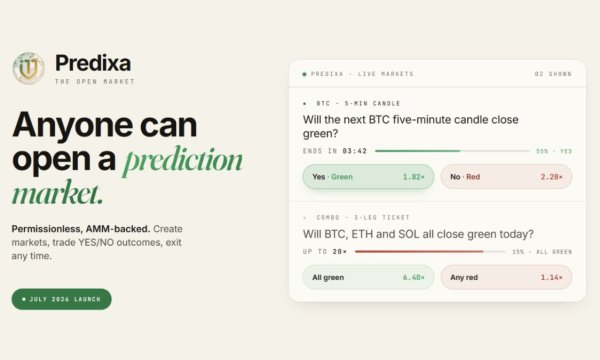 Predixa, a Decentralized Prediction Market from the TMX Ecosystem, Prepares July 2026 Launch