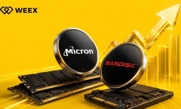 Memory Chip “Supercycle” Sends Micron and SanDisk Soaring in 2026. WEEX Opens the Trade to Everyone Through Tokenized Stocks Memory Chip “Supercycle” Sends Micron and SanDisk Soaring in 2026. WEEX Opens the Trade to Everyone Through Tokenized Stocks