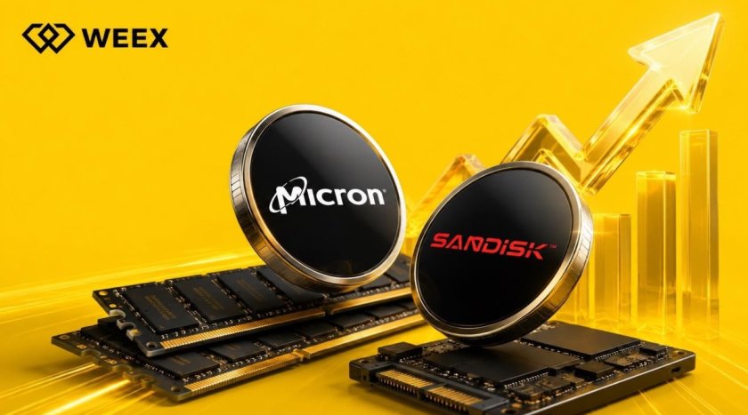 Memory Chip “Supercycle” Sends Micron and SanDisk Soaring in 2026. WEEX Opens the Trade to Everyone Through Tokenized Stocks Memory Chip “Supercycle” Sends Micron and SanDisk Soaring in 2026. WEEX Opens the Trade to Everyone Through Tokenized Stocks